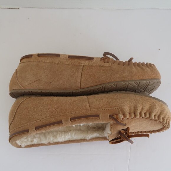 (flaw) Minnetonka Cally Moccasin Slipper Size 7 Color Cinnamon - Picture 10 of 13